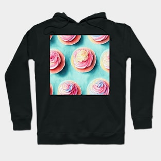 Watercolor cupcake pattern Hoodie